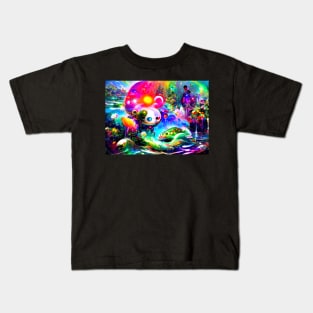 Color Globs | Oceania Crocodila Kids T-Shirt